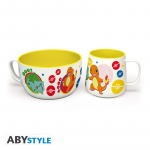 POKEMON Breakfast Set Mug + Bowl Pikachu & Kanto Starters