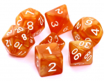 REBEL RPG Dice Set - Pearl - Dark Yellow