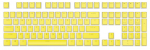 Royal Kludge Pudding PBT Keycaps - (104 tk., Yellow, PBT, ANSI, UK layout)