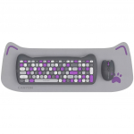 CANYON Keyboard + Mouse Kitty Edition| Violetne | Juhtmeta