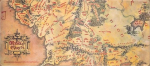 The Lord of the Rings - Hiirematt - Middle-Earth Map | 80 x 35 cm