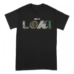 Marvel - Loki Logo T-s&auml;rk | Must | L Suurus