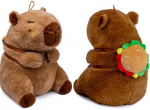 Kawaii - Capybara With Burger Backpack pehme m&auml;nguasi| 35 cm