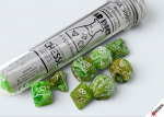 Chessex Marble Sour Green/White Lab Polyhedral 7-Die Set