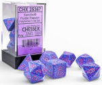 Chessex Brush Polyhedral Speckled Passion/pink 7-Die Set
