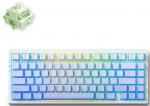 MCHOSE G75 PRO Traadita mehaaniline klaviatuur | US | Matcha Latte Switch | 2.4GHz, BT | Glacier