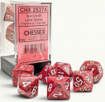 Chessex Brush Polyhedral Speckled Lava Stone/white 7-Die Set