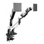 Diablo kahe monitori kinnitus 35-Inch | White RGB X-Arm Dual