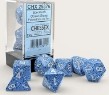 Chessex Brush Polyhedral Speckled Ocean Stone/white 7-Die Set