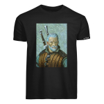 The Witcher "Geralt Van Gogh Art Black" s&auml;rk | suurus S