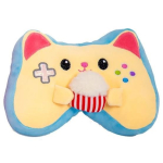 Kawaii &ndash; Kollane m&auml;ngukontroller koos popkorni-kujulise pehmikuga - 27cm