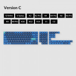 OEM Dye-Sub PBT t&auml;iskomplekt (versioon C) klahvikorkide komplekt - Ocean