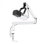 FIFINE AmpliGame TAM8W juhtmega mikrofon koos statiivi ja RGB taustavalgustusega|USB/XLR