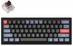 Keychron V4 60% Mehaaniline klaviatuur (ANSI, Carbon black, RGB, Hot-swap, US, Pro Brown Switch)