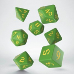 Classic RPG Runic Green & Yellow Dice Set