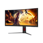 AOC CU34G4CA | 34 " | Fast VA | WQHD | 21:9 | 180 Hz | 1 ms | 3440 x 1440 pixels | 450 cd/m&sup2; | HDMI ports quantity 2 | Black
