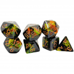Chessex Brush Polyhedral Deep Forest/gold 7-Die Set