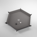Gamegenic - Magnetic Dice Tray Hexagonal Black/Gray