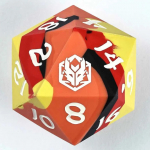55MM Chonk Rubber Silicon D20 The Fire Ball