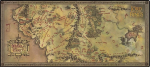 The Lord of the Rings - Hiirematt - Middle-Earth Map | 80 x 36 cm