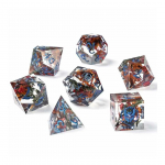 Captured Magic Sharp Edge Resin Dice Set-Dream Petals
