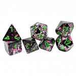 Chessex Brush Polyhedral Paintball/green 7-Die Set