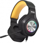 Marvo Pulz 80 W juhtmevabad RGB-m&auml;nguk&otilde;rvaklapid | 3,5 mm | Mustad