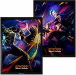 Riftbound: League of Legends TCG - Vendetta Vi vs Jinx Art Sleeves (100 Sleeves)