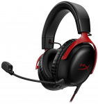 HyperX Cloud III punane/must juhtmega k&otilde;rvaklapid 7.1 | USB/3,5 mm