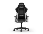 DXRACER Prince Series L Black & White PVC Leather ergonomic chair (F24-LTC-NW)