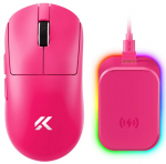 MCHOSE A7 Ultra Plus V2 juhtmeta hiir | 2,4 GHz, BT | 500 mAh | Rose Red
