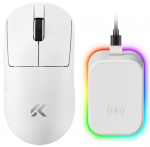 MCHOSE A7 Ultra Plus V2 juhtmeta hiir | 2,4 GHz, BT | 500 mAh | White