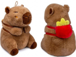 Kawaii - Capybara With Fries Backpack pehme m&auml;nguasi| 25 cm