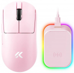 MCHOSE A7 Ultra Plus V2 juhtmeta hiir | 2,4 GHz, BT | 500 mAh | Pink