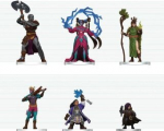 D&D Icons of The Realms: Player's Handbook - Spells & Steel Starter Set figuurid (6 tk)