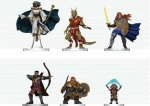 D&D Icons of The Realms: Player's Handbook - Swords & Staves Starter Set figuurid (6 tk)