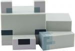 Minecraft Arctic Fox lamp