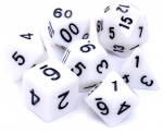 REBEL RPG Dice Set - Matte - White