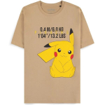 Pokemon - Pikachu l&uuml;hikeste varrukatega T-s&auml;rk (beež) | Suurus S