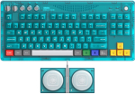 8BitDo Retro 87 Mehaaniline klaviatuur | Clear Blue