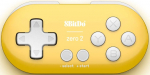 8BitDo Zero 2 juhtmeta pult | Kollane | BT | Switch, Android, PC