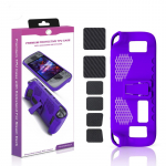 Steam deck Premium Protective TPU Case with Kickstand and Sticker - Purple