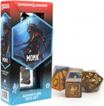 Dungeons & Dragons Adventure Dice - Monk: Blue / Gold
