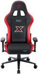 ONEX STC Alcantara L must/punane ergonoomiline tool