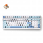 MCHOSE G98 Pro juhtmeta mehaaniline klaviatuur | USA | Leegioranž l&uuml;liti | 2,4 GHz, BT | Sinine