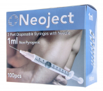 S&Uuml;STAL N&Otilde;ELAGA NEOJECT 1ML 3 OSALINE (27G) N100 /SLIP TIP/