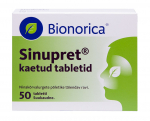 SINUPRET KAETUD TBL 6MG+18MG+18MG+18MG+18MG N50