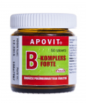 APOVIT B-KOMPLEKS FORTE 15+60+15+30+15MG TBL N50