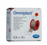 OMNIPLAST RULLPLAASTER 2,5CMX5M (TEKSTIILIST)