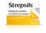 STREPSILS HONEY& LEMON LOSENG 0,6MG+1,2MG N24